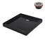Base de douche en acrylique noir brillant avec drain à droite avec drain à droite 36 "x 36" Streamline NT-2131-36BL-RH, drain inclus