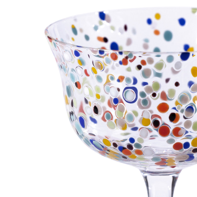 Jaheed Confetti Cocktail Glasses, Set of 4