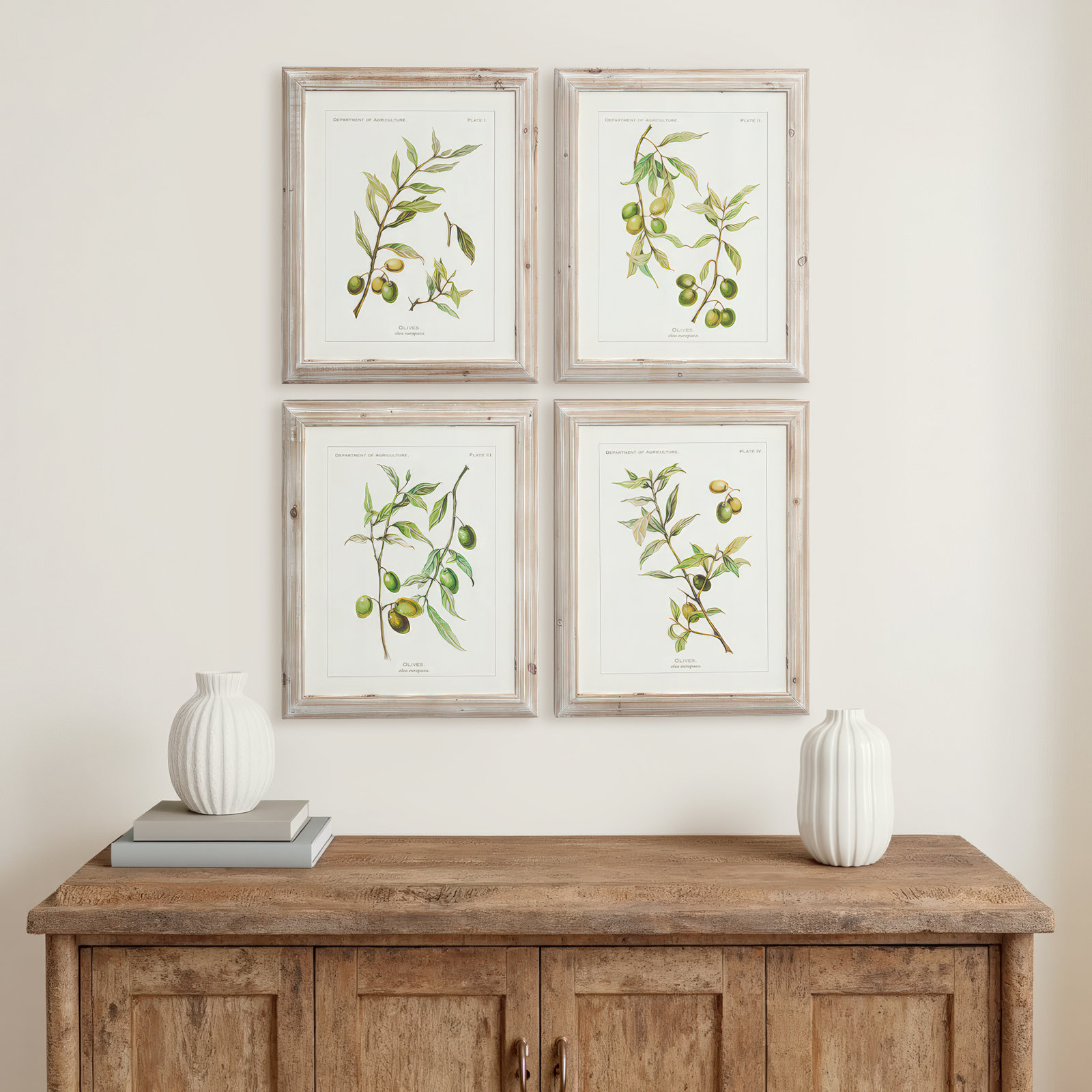 Evy "Olive Leaf Botanical" 4-Piece Set