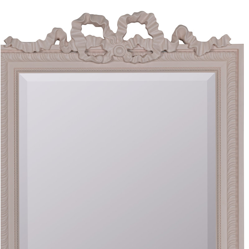 Clarence Beveled Mirror, 36" x 24", Pink