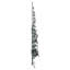 Artificial Half Christmas Tree Green and White PVC and Steel Wall Mounted Space Saving-140888093-140888092