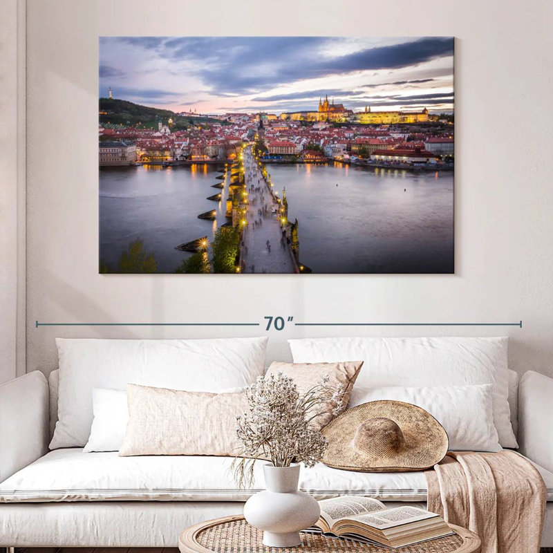 Lilie Charles Bridge To Prague, 34" H x 51" W