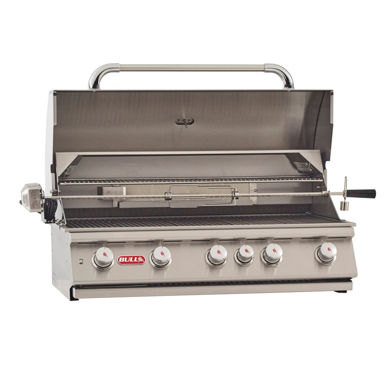 Barbecue au gaz naturel encastré à 5 brûleurs Bull Outdoor Products de Brahma, Gaz naturel