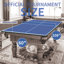 Plateau de table de tennis de table pliable et portable de 9 pi de taille moyenne pour jeux d'intérieur