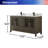60" Free Standing Double Bathroom Vanity with Quartz Top-613478537