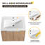 Meuble-lavabo mural simple 36 po avec plateau en résine Mohbeen, meuble-lavabo flottant avec 2 portes et tablette réglable-776118166