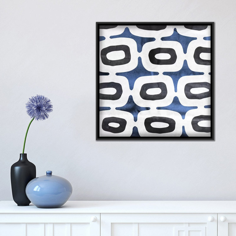 «Loft II», impression sur toile, H 18 po x l 18 po x P 1,5 po, Toile avec cadre noir, Pas de tapis