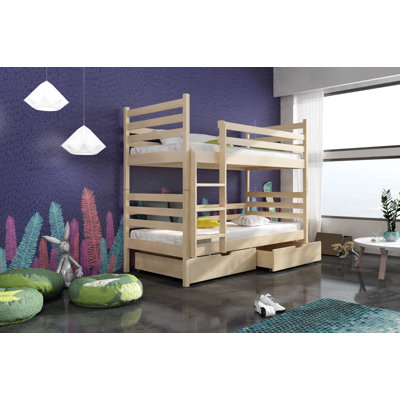 Storage Bunk Bed with Mattress
