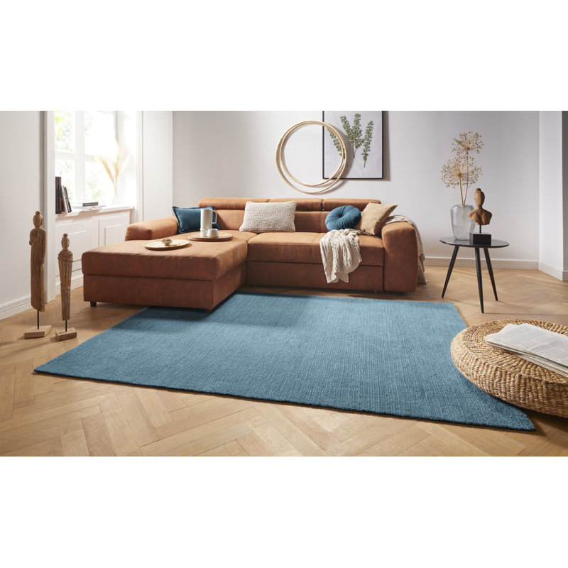 Cloud Tufted Blue Rug, Rectangle 200 x 290cm