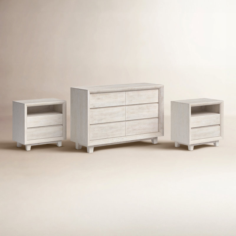 Reece 3-piece Nightstand Sand