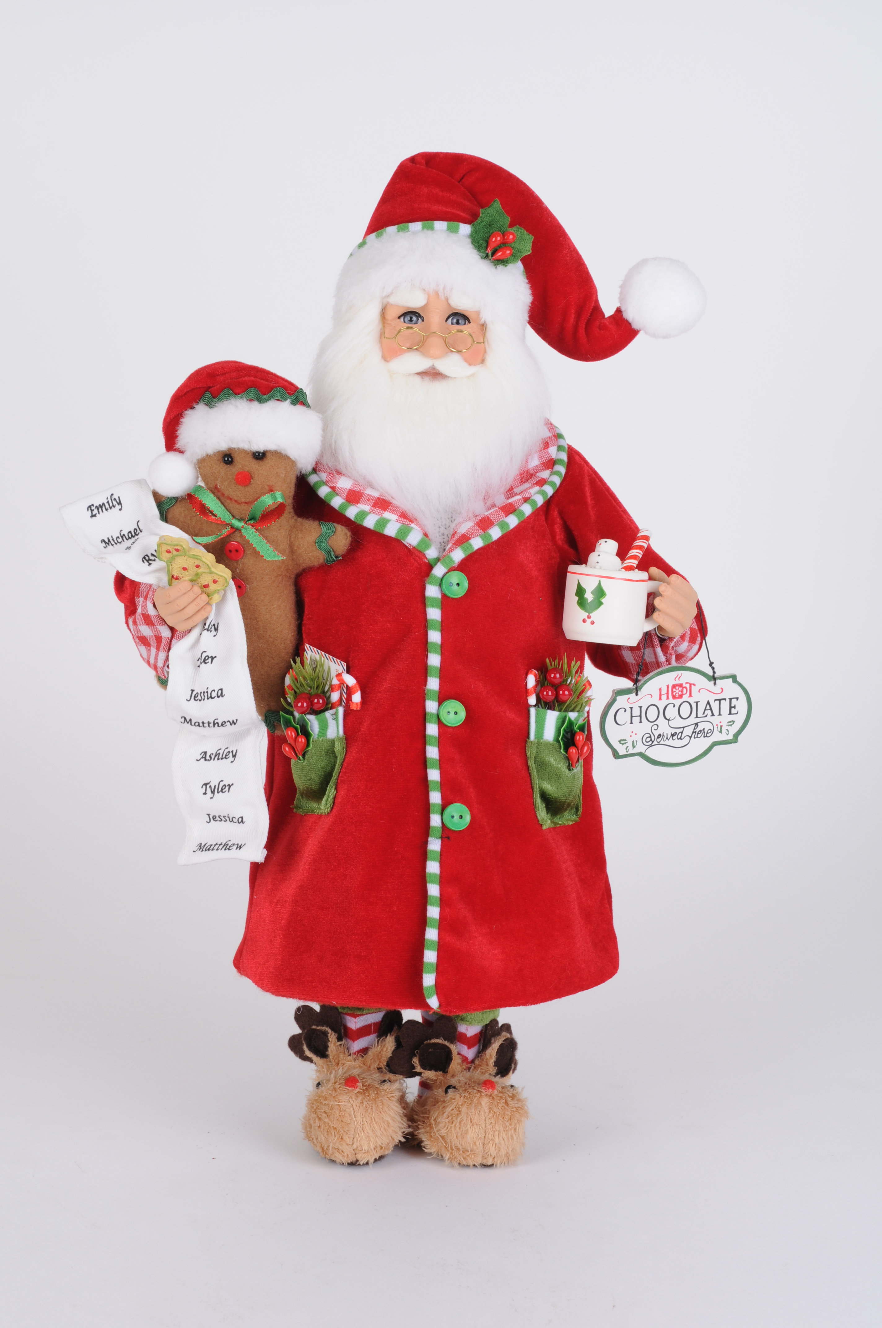 Karen Didion Originals Christmas Collection Santa Figurines ...