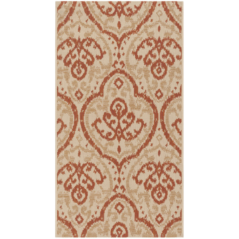 Tapis ikat beige / terracotta Fairview, Rectangle 9 pi x 12 pi