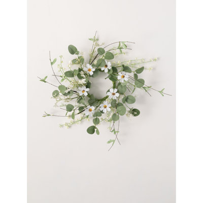 18' Artificial Daisy & Eucalyptus Wreath
