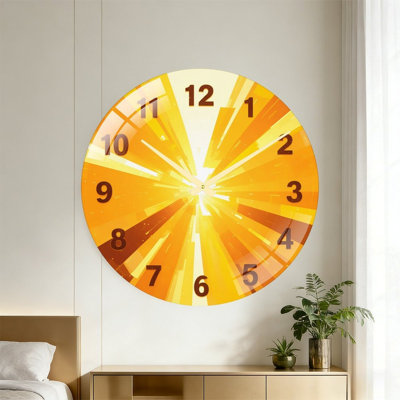 Sunburst - Horloge murale 24 po