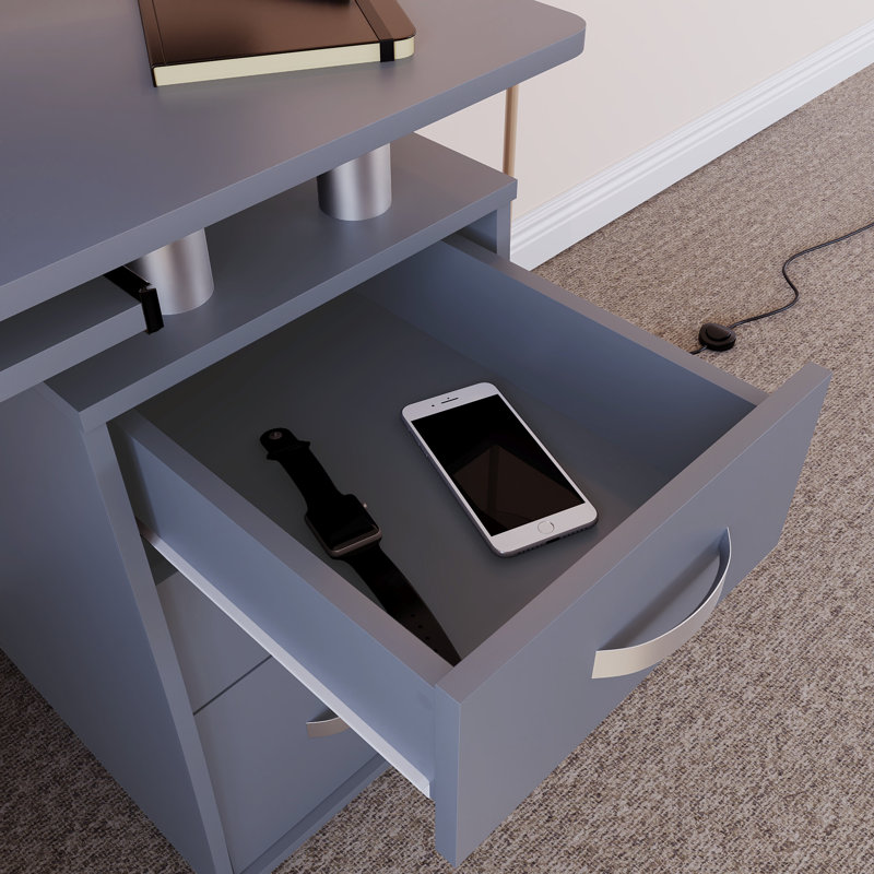 Muskoka Computer Desk, Grey