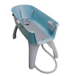 15'' H x 21.25'' W x 50'' D Plastic Dog Grooming Tub