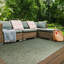 Doby Solid Colour Indoor / Outdoor Area Rug-602504439