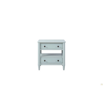 Open Nightstand With 2 Drawers