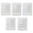  100% Turkish Cotton ADORNIA Scallop 6PC Towel Set-1818243182-1818243197