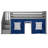 Glyndon Kids Twin Loft Bed with Stairs and Play Curtain-548138509-548138508