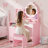 Kids Vanity Table And Chair Set – Vanity Set With Mirror-114394730