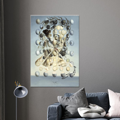 Surreal Abstract Art Print: Printed Canvas Wall Decor by Salvador Dali,1P GoldFramedCanvas