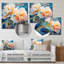 Pivoine rose captivante III - décoration murale florale en métal-412531441