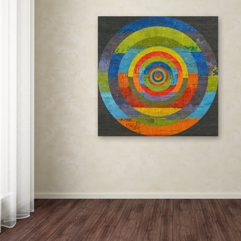 « full circle », reproduction d’art sur toile tendue, H 14 po x l 14 po x P 2 po