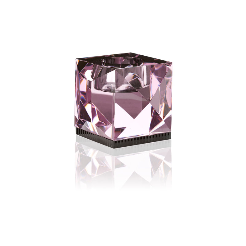 Ophelia Tealight Candle Holder, Rose/Black