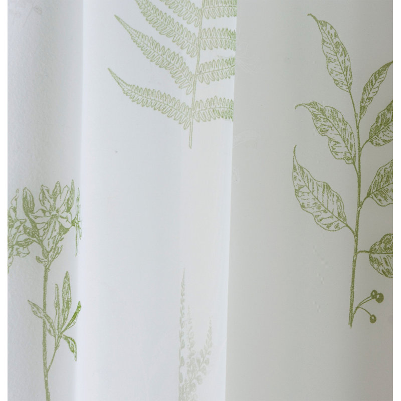 Ledonne Sheer Curtain Pair, 145cm Width x 183cm Drop, Green