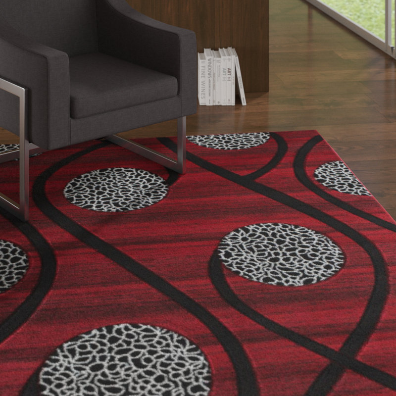 Adonia Abstract Indoor Rug, Rectangle 3'9" x 5'9"