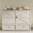 Wilkinson Farmhouse Full Murphy Bed with Large Storage Drawer & Charging Station, White-922616755-922616756