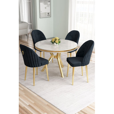 Dining Table & Chairs Set (5 Pieces)