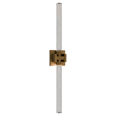Ripple 32" LED Bath Vanity & Wall Light With Glass Shade and Built In Colour Temperature Switch from 2700K/3000K/3500K/4000K