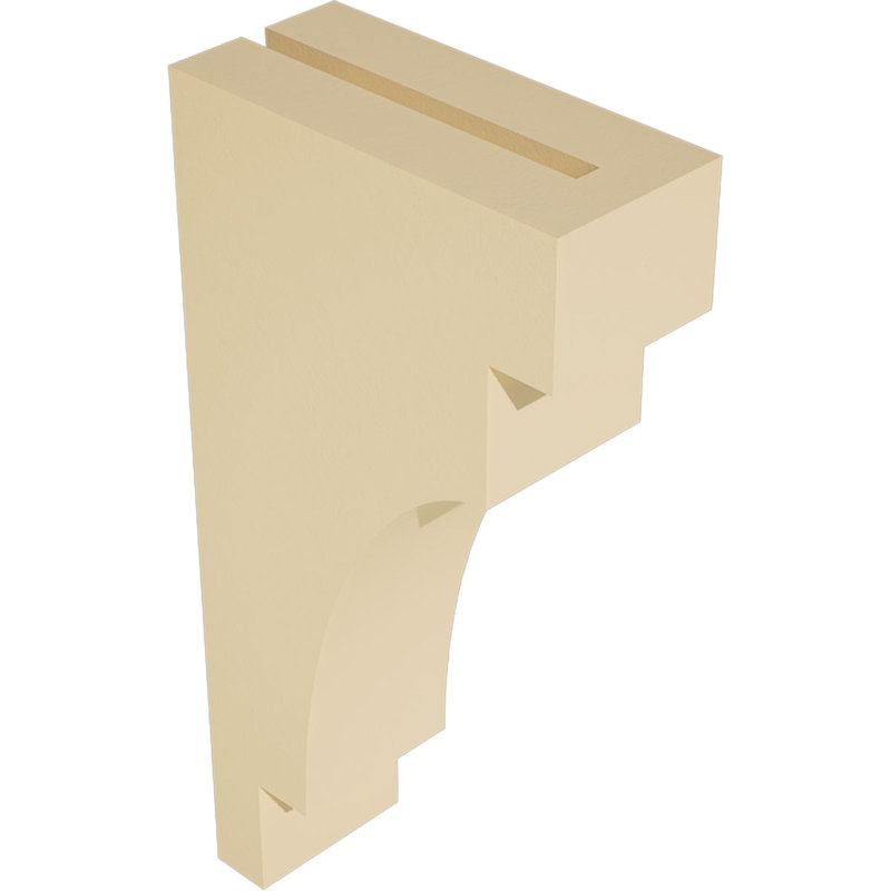 Corbeau d'uréthane méditerranéen Signature, brun clair apprêté, 16 po x 3,5 po x 8 po