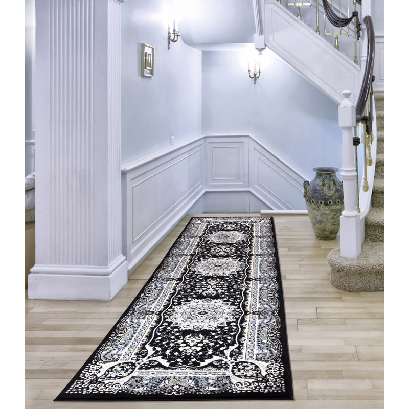Floral Area Rug, Runner 61 x 220cm