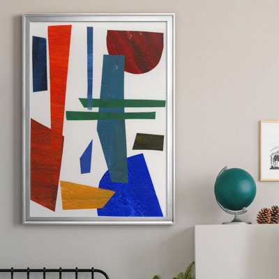 «Colorful Shapes IV», toile encadrée de qualité supérieure - prête à être accrochée