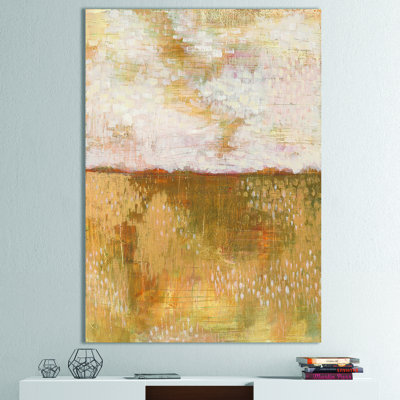 Amber Modern Horizon - reproduction d'art sur toile tendue