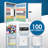 100 KEYS ADJUSTABLE WITH COMBINATION LOCK GREY