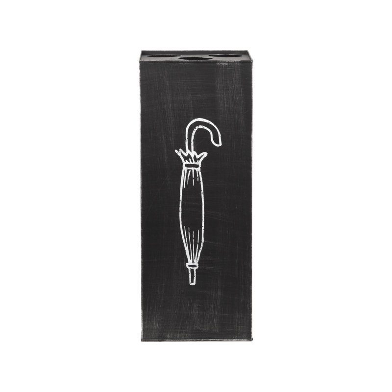 Alize Steel Freestanding Umbrella Stand, Vintage Black