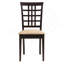 Ensemble de 2 chaises d'appoint à dossier en cappuccino et beige