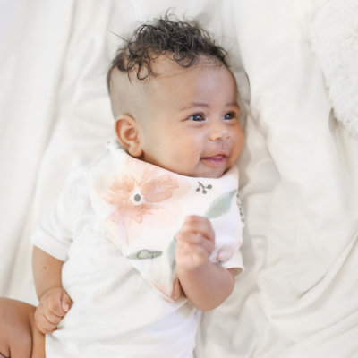 Crane Baby 3pc. Floral Bib Set - Parker Collection