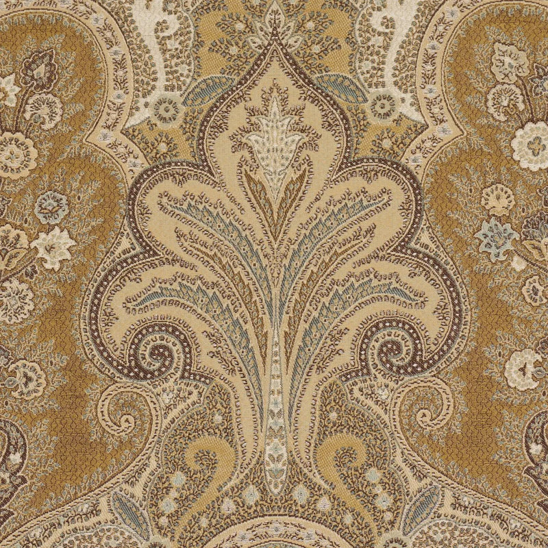New Castle Paisley Fabric, Venetian