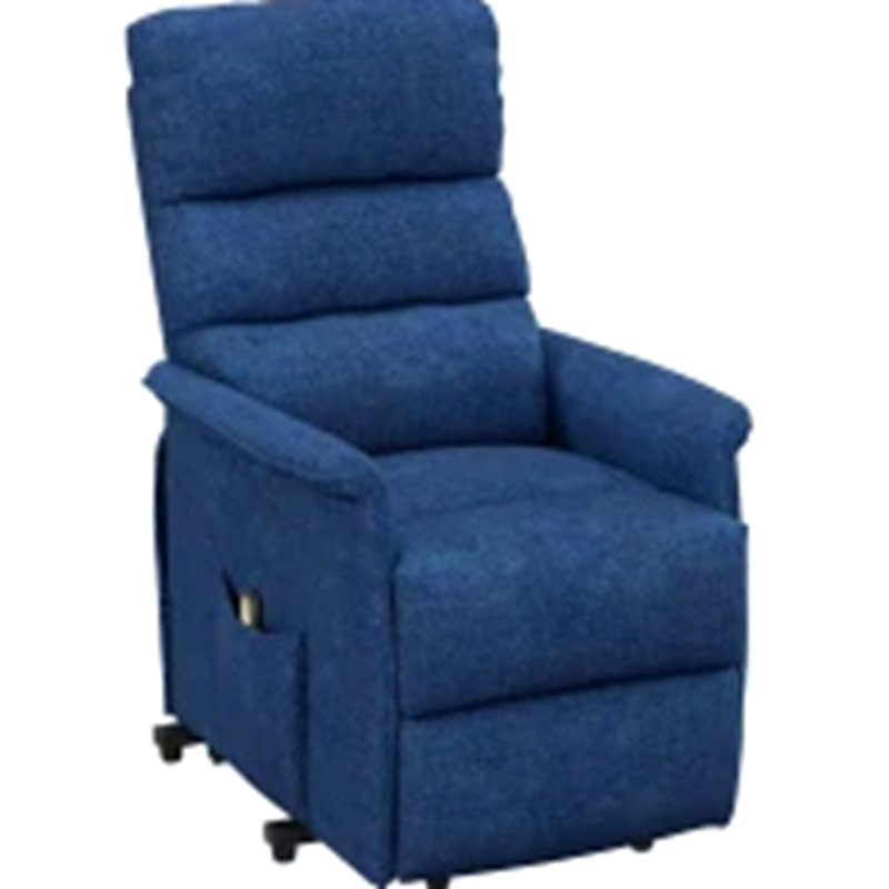 Fauteuil inclinable électrique avec télécommande, Lin bleu