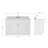 Partham 55'' Single Bathroom Vanity with Carrara Marble Top-67491729