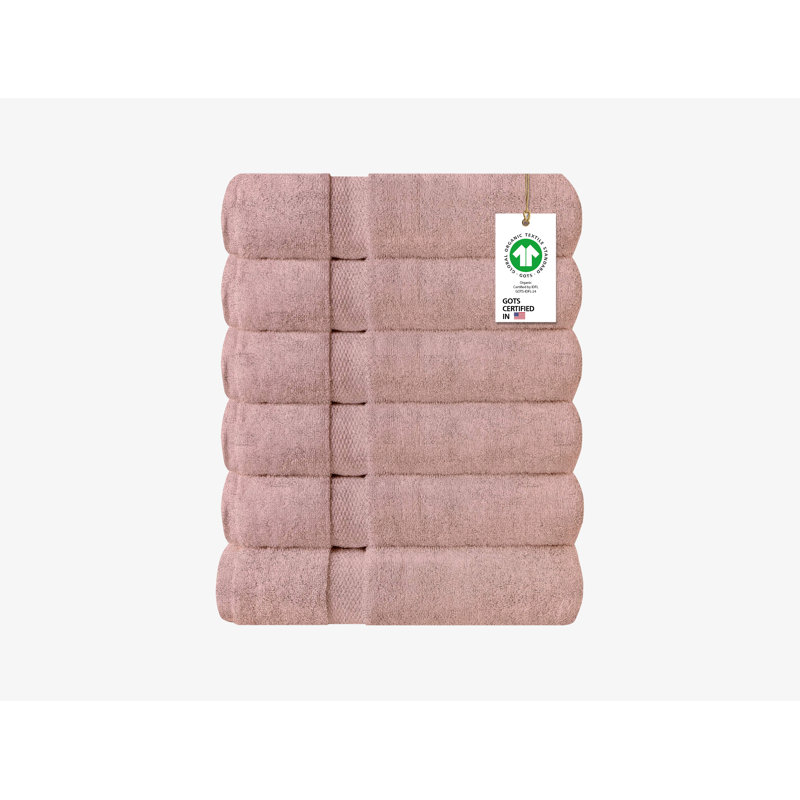 Drap 100% coton biologique Delara, Rose poussière, 6