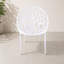 Chaises de salle à manger en plastique avec pattes en métal, design moderne et transparent