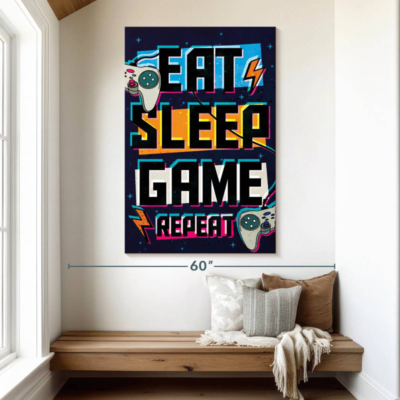 Affiche Keiraleigh Eat Sleep, H 51 po x l 34 po