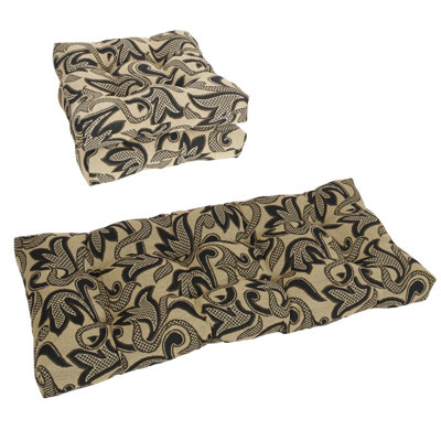 Tufted Tapestry Settee Cushions (Set Of 3)