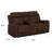 Espresso Power Loveseat with Console 